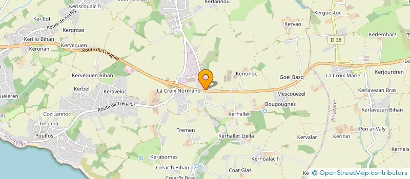 localisation de l'entreprise PIGMENTS DECO  LOCMARIA-PLOUZANE