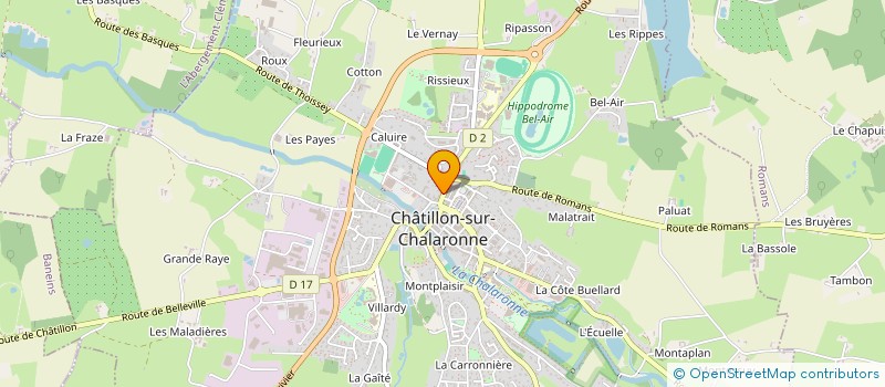 localisation de l'entreprise PIGMENTS PURS à CHATILLON-SUR-CHALARONNE