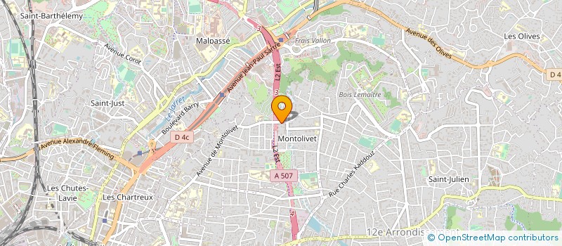 localisation de l'entreprise PIGN'AS SPORT à MARSEILLE