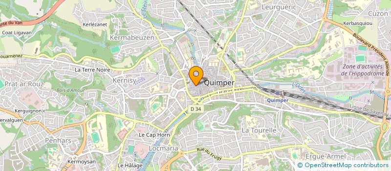 localisation de l'entreprise PIGNA à QUIMPER