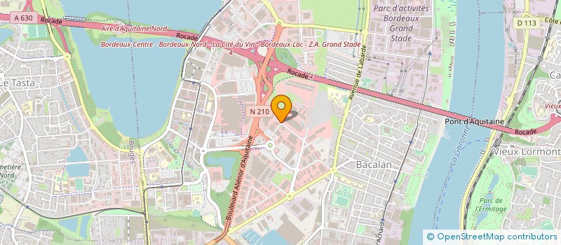 localisation de l'entreprise PIGNAT HOLDING à BORDEAUX