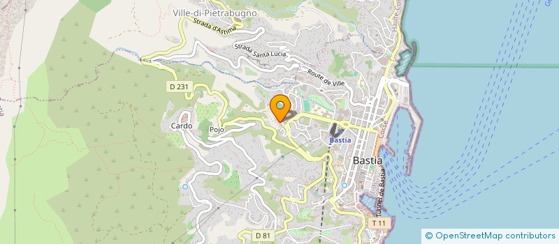localisation de l'entreprise PIGNATONE à BASTIA