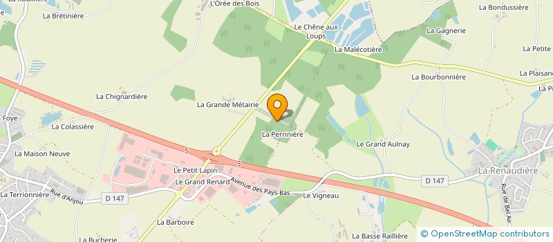 localisation de l'entreprise PIGNOLET ENERGIES RENOUVELABLES à SEVREMOINE