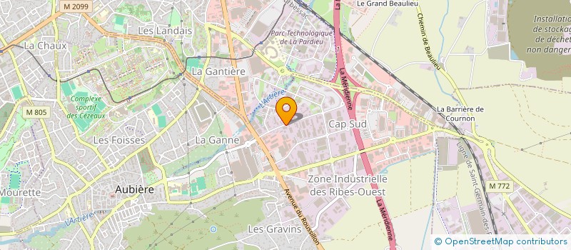 localisation de l'entreprise PIGNON  AUBIERE