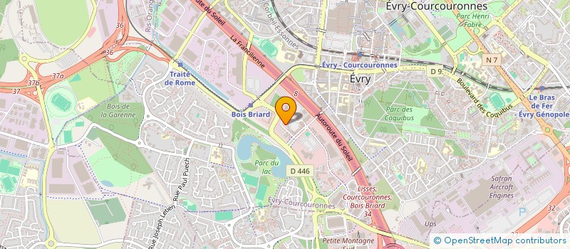 localisation de l'entreprise PIH à EVRY-COURCOURONNES