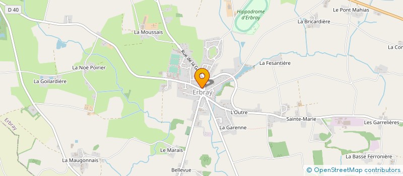 localisation de l'entreprise PIHOUR-CHAUVIN à ERBRAY