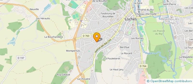 localisation de l'entreprise PIJAMAM  LOCHES