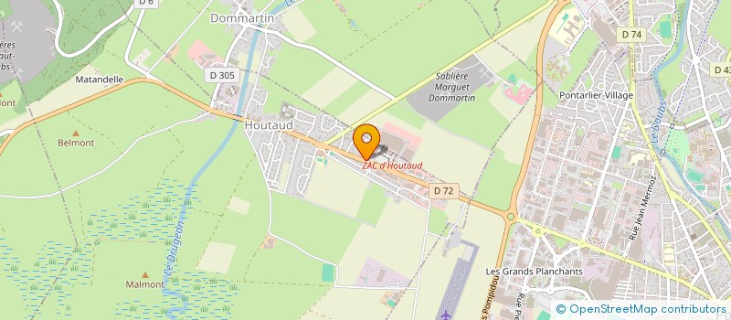 localisation de l'entreprise PIKA PRINT' à PONTARLIER
