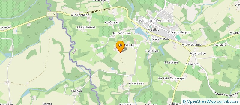 localisation de l'entreprise PIKI  CASTELNAU D'AUZAN LABARRERE