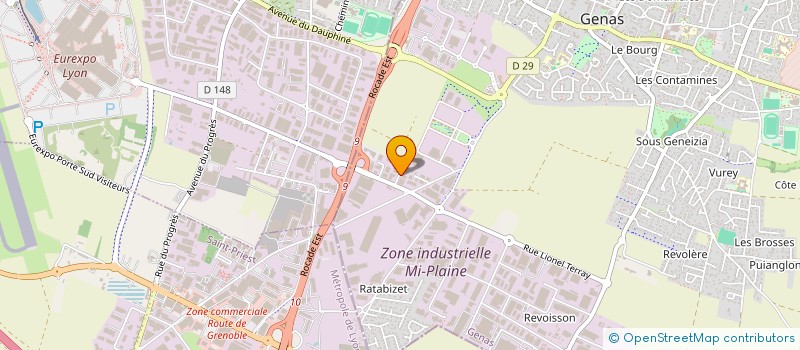 localisation de l'entreprise PIKOPACK TECHNIQUES  GENAS