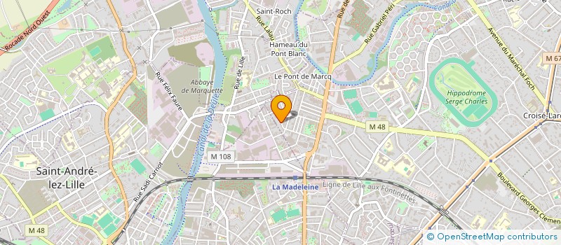 localisation de l'entreprise PIKS DESIGN à MARCQ-EN-BARŒUL