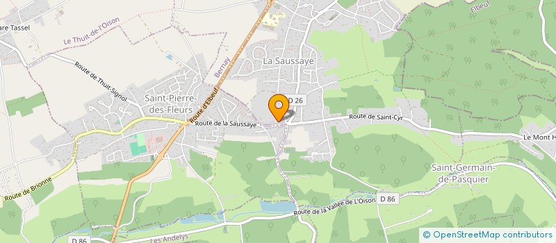 localisation de l'entreprise PIKXY BUBBLE à LA SAUSSAYE