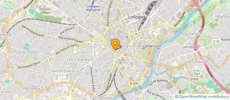 localisation de l'entreprise PIL OU REM à LIMOGES