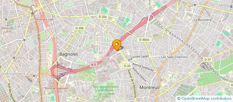 localisation de l'entreprise PILA 2 à MONTREUIL