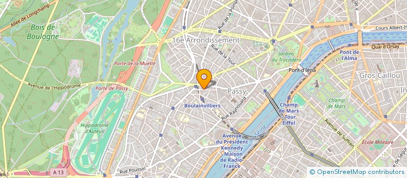 localisation de l'entreprise PILALULY à VERSAILLES