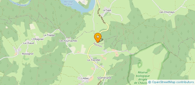 localisation de l'entreprise PILAT IMMO  SAINT-GENEST-MALIFAUX