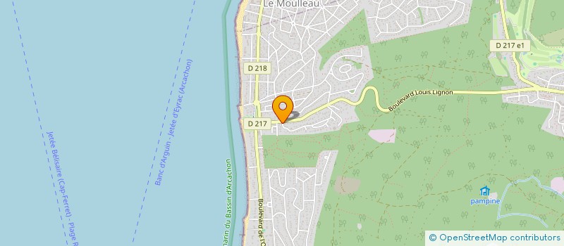 localisation de l'entreprise PILAT PLAGE à LA TESTE-DE-BUCH