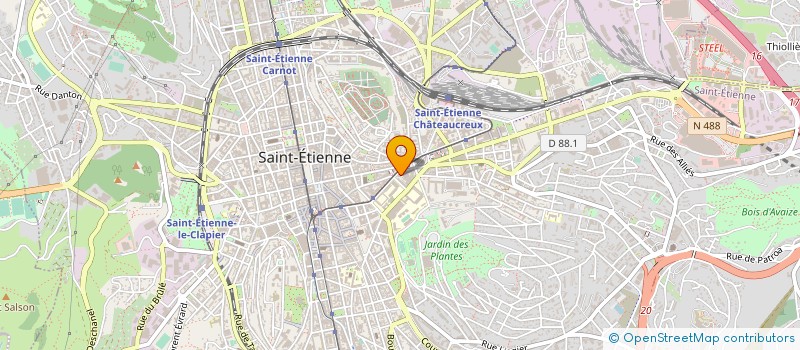 localisation de l'entreprise PILAT SANTE SARL à SAINT-ETIENNE