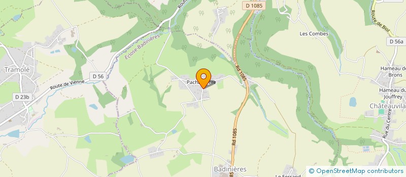 localisation de l'entreprise PILAT TP  ECLOSE-BADINIERES