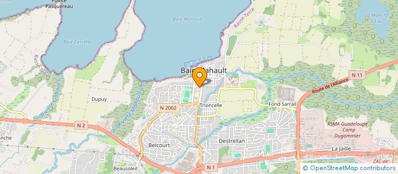 localisation de l'entreprise PILATE & HARMONIE  BAIE-MAHAULT