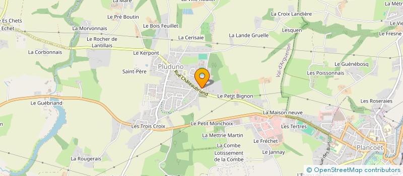 localisation de l'entreprise PILATES BIEN-ETRE POUR TOUS  CREHEN