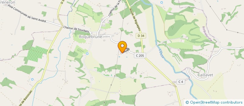 localisation de l'entreprise PILATI  ROQUEBRUNE