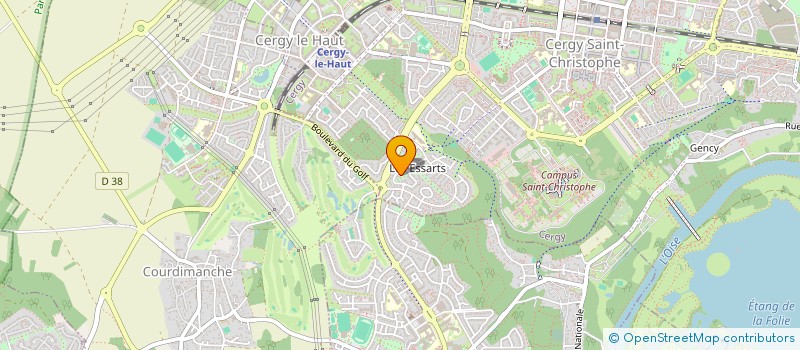 localisation de l'entreprise PILATO PATRIMOINE  CERGY