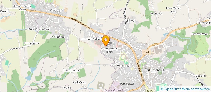 localisation de l'entreprise PILAUDA  PLEUVEN