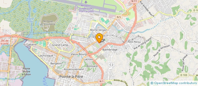 localisation de l'entreprise PILE ET FACE  LES ABYMES