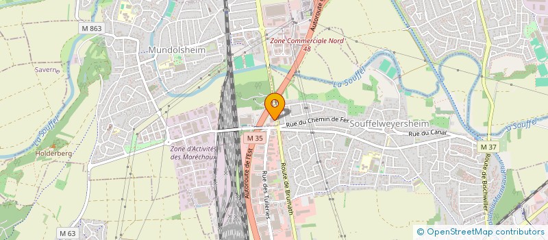 localisation de l'entreprise PILE POILS MUNDOLSHEIM  MUNDOLSHEIM