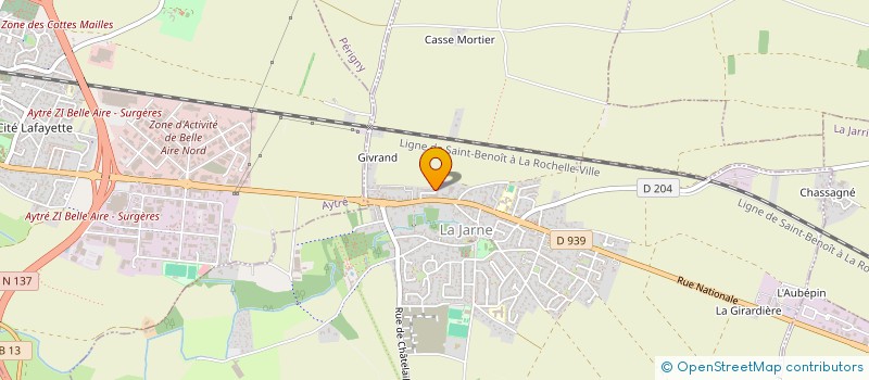 localisation de l'entreprise PILEA  LA JARNE