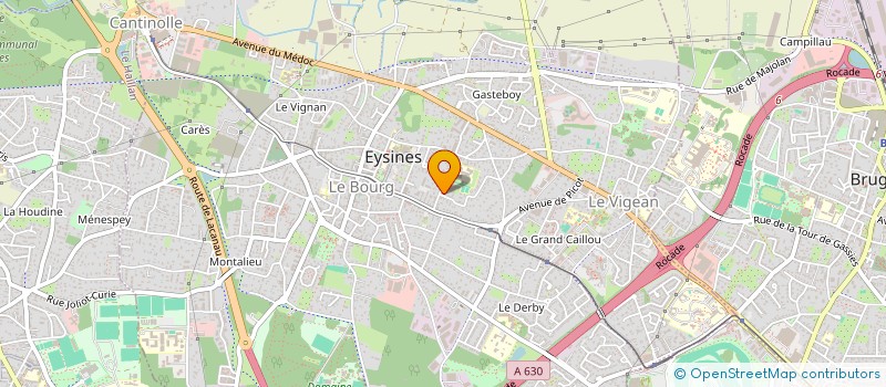 localisation de l'entreprise PILEATES - L'ENERGIE CORPS ET AME  EYSINES