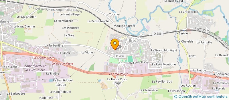 localisation de l'entreprise PILH  BRECE