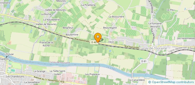 localisation de l'entreprise PILI à CIVRAY-DE-TOURAINE