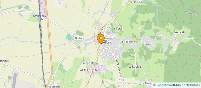 localisation de l'entreprise PILI VEYRE PODOLOGIE  AMBRONAY