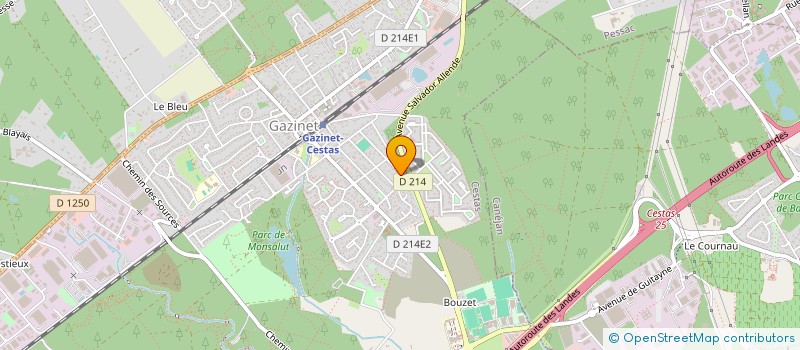 localisation de l'entreprise PILIA  CESTAS