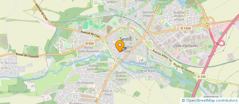 localisation de l'entreprise PILIO  SENLIS