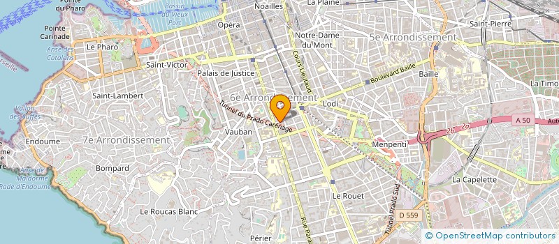 localisation de l'entreprise PILLARD DIGITAL à MARSEILLE 6EME