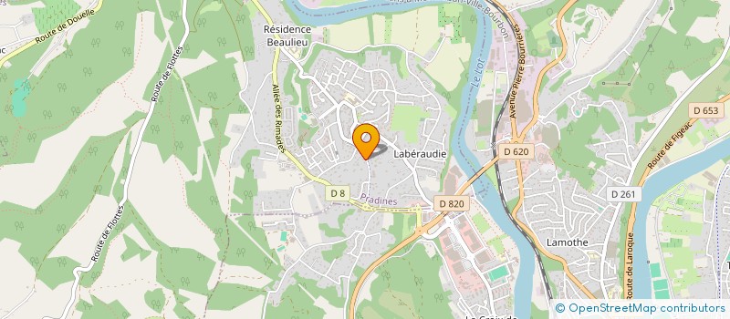 localisation de l'entreprise PILLAT 21  PRADINES