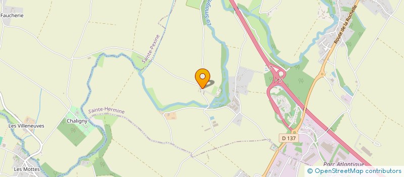 localisation de l'entreprise PILLAUD à SAINTE-HERMINE