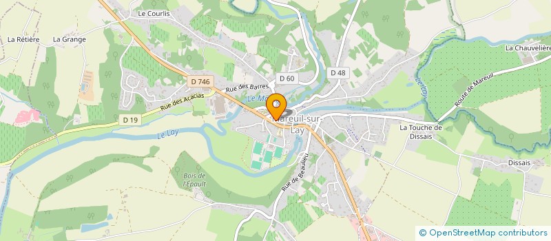 localisation de l'entreprise PILLAUD FRERES  MAREUIL-SUR-LAY-DISSAIS