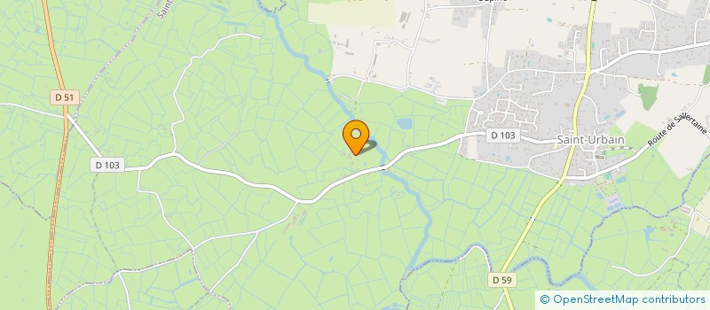 localisation de l'entreprise PILLET  SAINT-URBAIN