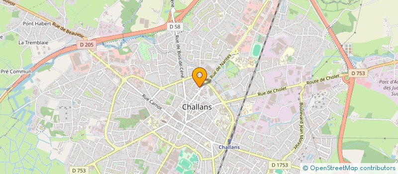 localisation de l'entreprise PILLET à CHALLANS