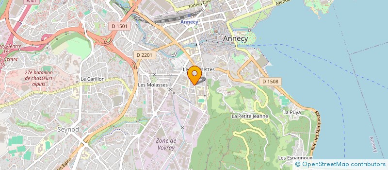 localisation de l'entreprise PILLET CONSULTING à ANNECY