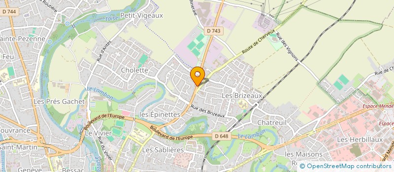 localisation de l'entreprise PILLET ENTRETIEN  NIORT