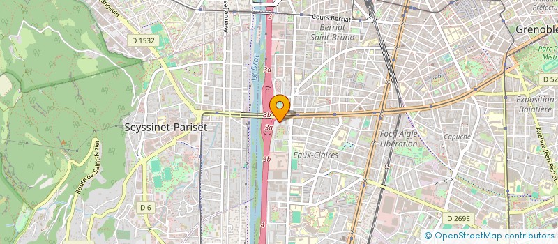 localisation de l'entreprise PILLET ET LABICHE STEP  GRENOBLE