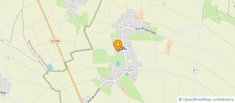 localisation de l'entreprise PILLET SERVICES ESPACES VERTS  CORPE