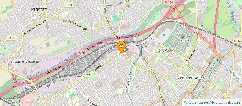 localisation de l'entreprise PILLI PILLI  MULHOUSE