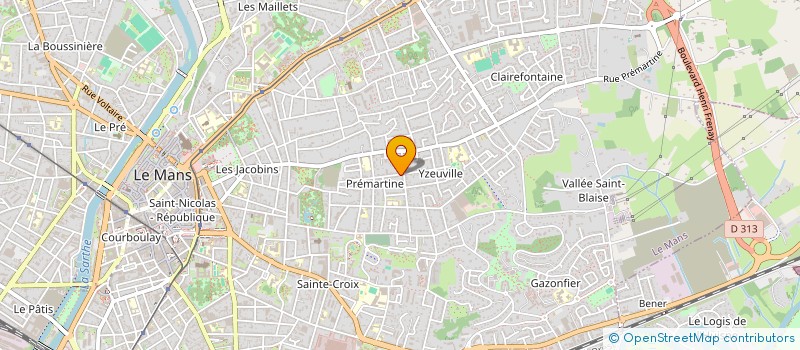 localisation de l'entreprise PILLOT HERNANDEZ INDIVISION  LE MANS