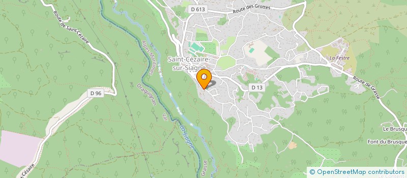 localisation de l'entreprise PILLOT PLOMBERIE à SAINT-CEZAIRE-SUR-SIAGNE